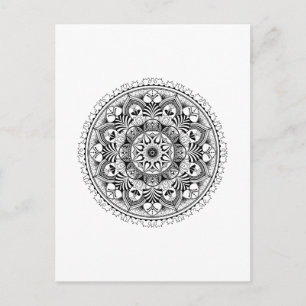 Mandala Circle Postcard