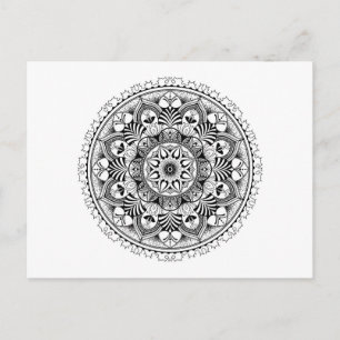 Mandala Circle Postcard