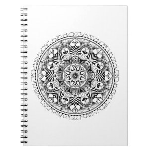 Mandala Circle Spiral Notebook