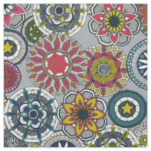 mandala cirque festival silver fabric