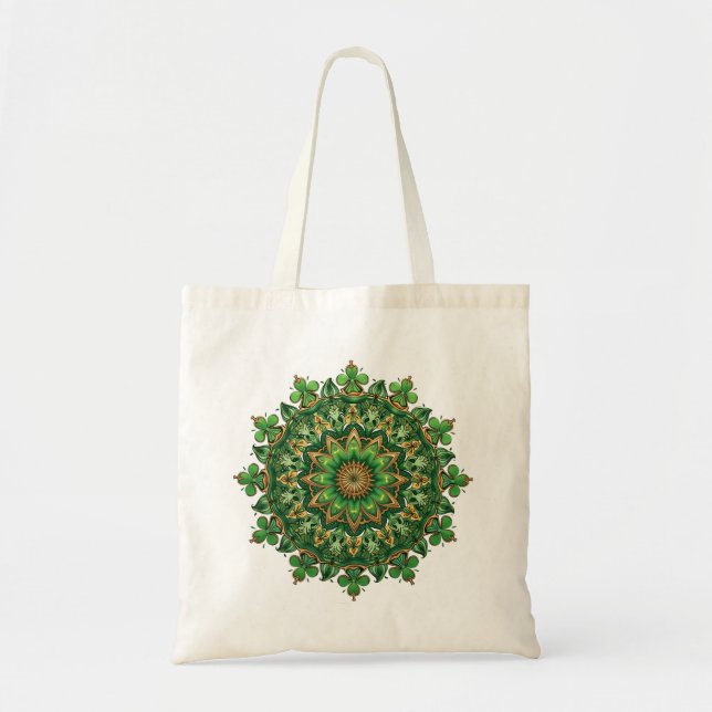Mandala Clover  Tote Bag (Front)