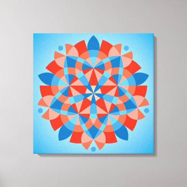 Mandala Cognition Canvas Print (Front)