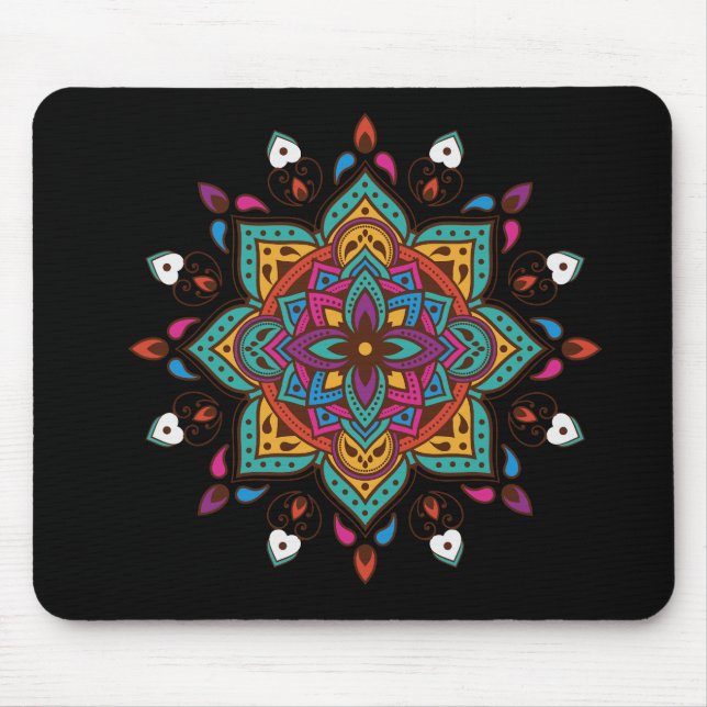 "Mandala" colored Mouse Pad (Front)