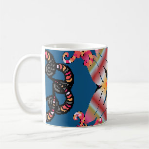 Mandala coloured on a yellow background. Invitatio Coffee Mug