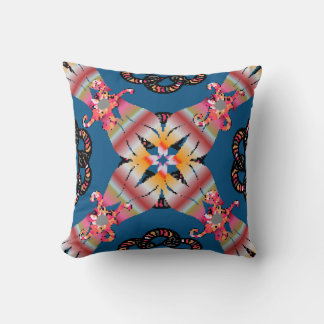 Mandala coloured on a yellow background. Invitatio Cushion