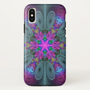 Mandala Colourful Spiritual Fractal Art With Pink Case-Mate iPhone Case