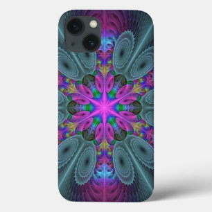 Mandala Colourful Striking Fractal Art Kaleidoscop iPhone 13 Case