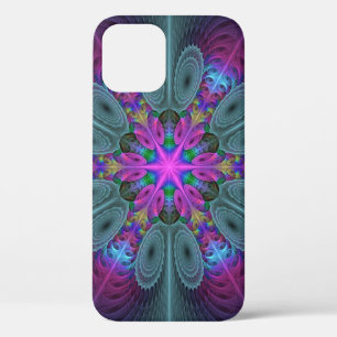 Mandala Colourful Striking Fractal Art Kaleidoscop iPhone 12 Pro Case