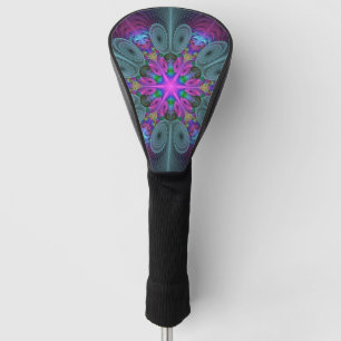 Mandala Colourful Striking Fractal Art Kaleidoscop Golf Head Cover