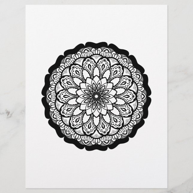 mandala colouring page (Front)
