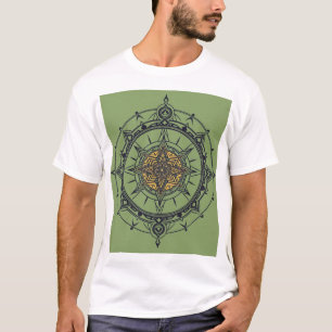 mandala compass t-shirt