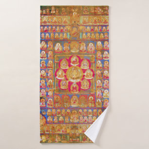 Mandala Cosmic Diagram for Meditation Bath Towel