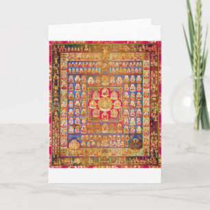 Mandala Cosmic Diagram for Meditation Card
