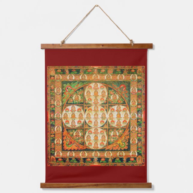 Mandala Cosmic Diagram for Meditation Hanging Tapestry (Front)