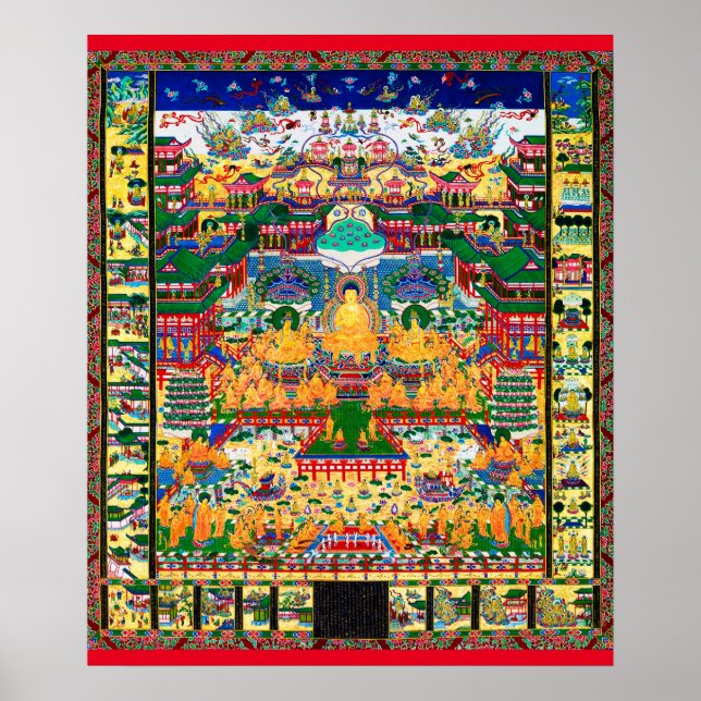 Mandala Cosmic Diagram for Meditation Poster (Front)