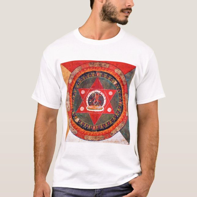 Mandala Cosmic Diagram for Meditation T-Shirt (Front)