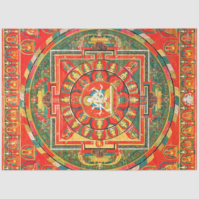 Mandala Cosmic Diagram for Meditation Tissue Paper (Front)