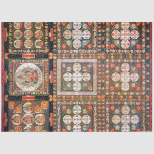 Mandala Cosmic Diagram for Meditation Tissue Paper (Front)