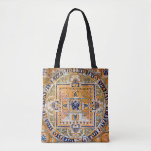 Mandala Cosmic Diagram for Meditation Tote Bag