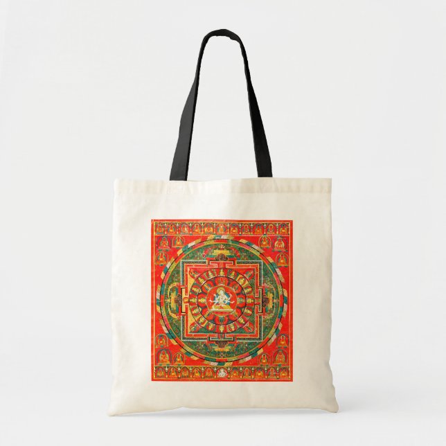 Mandala Cosmic Diagram for Meditation Tote Bag (Front)