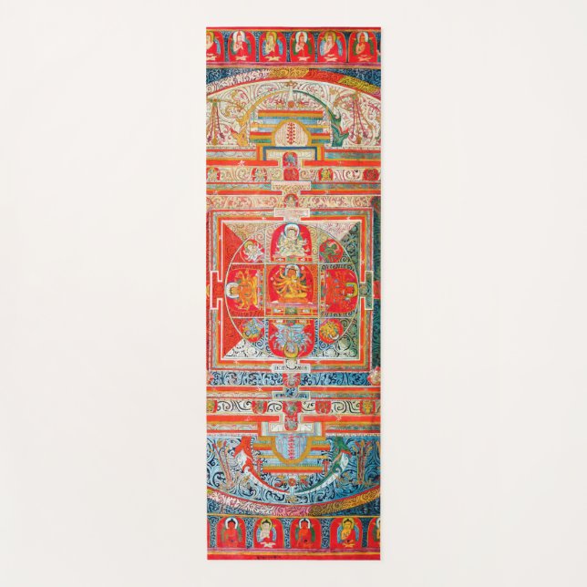 Mandala Cosmic Diagram for Meditation Yoga Mat (Front)