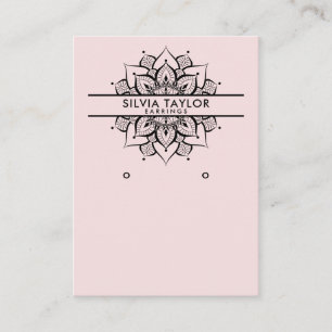 Mandala craft paper Earring display card