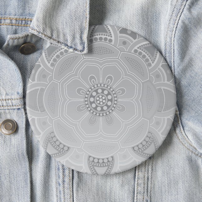 Mandala Creation, all points for one 3 6 Cm Round Badge (In Situ)