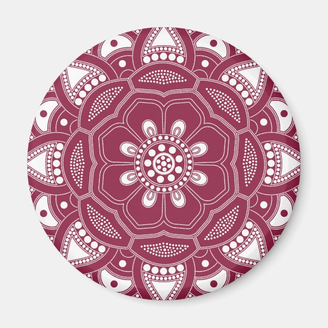 Mandala Creation, all points for one 8 Magnet (Front)