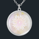 *~* Mandala Dahlia Pastel Lavender Peach AP2 Silver Plated Necklace<br><div class="desc">ROUND MANDALA DAHLIA NECKLACE. JEWELRY WITH INTENTION (R) - Energetically Enhanced Jewellery. (Search AP2 for similar design.) As a professional distance spiritual energy healer since 2001, I have learned, developed and utilised the power of energy healing intention. All my JEWELRY WITH INTENTION (R) carries the healing energy of positive manifestation....</div>