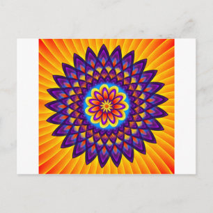 Mandala Dahlia Postcard