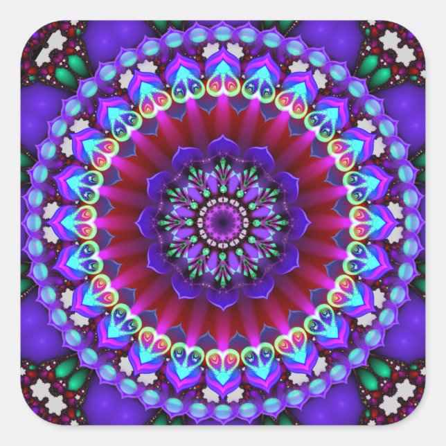 Mandala - Daily Focus 1.28.2018 Square Sticker (Front)