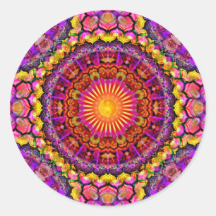 Mandala ~ Daily Focus 2.13.2020 Classic Round Sticker