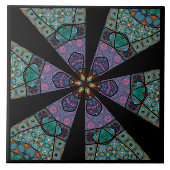 Mandala Decorative  Tile (Front)
