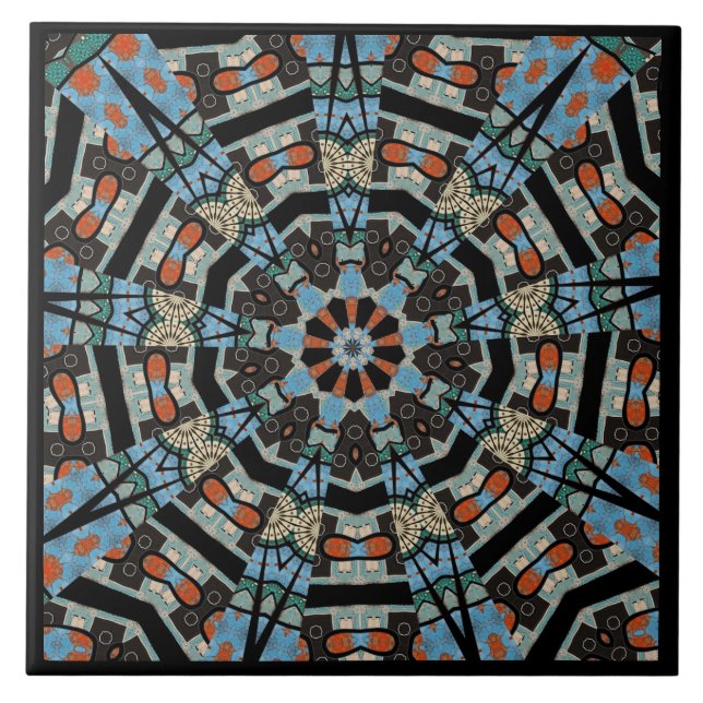 Mandala Decorative  Tile (Front)