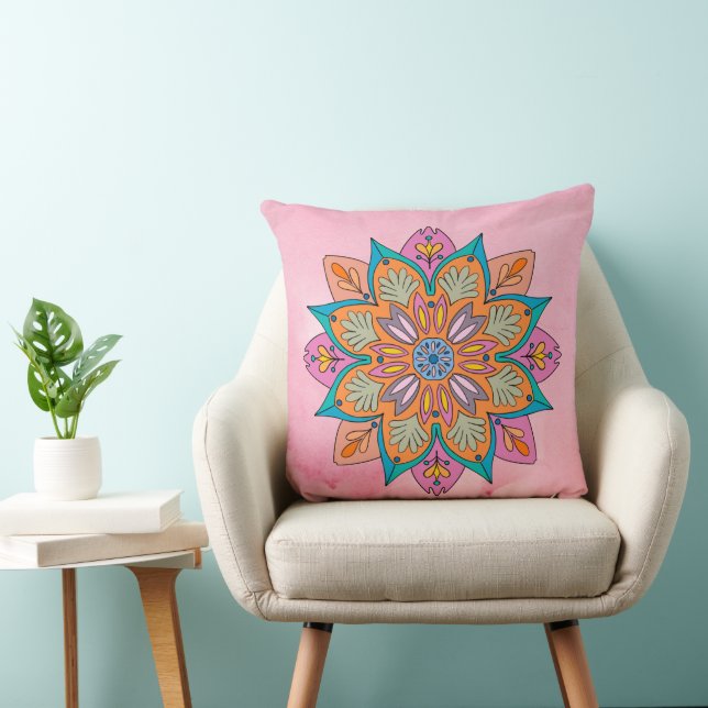 Mandala Decorativo de la India  Cushion (Chair)
