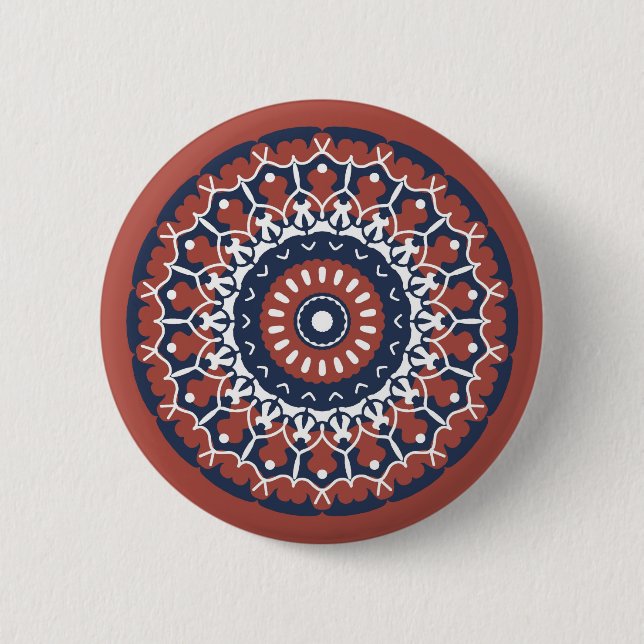 Mandala Design Button (Front)