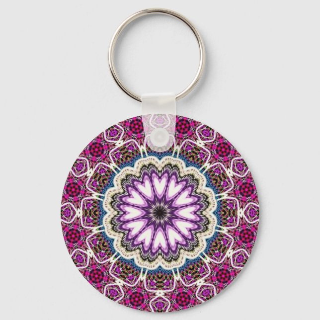  mandala design key ring (Front)