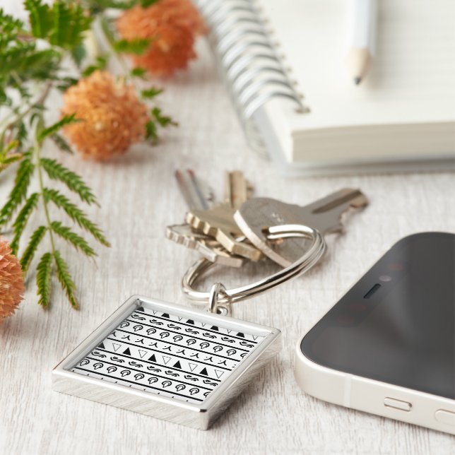 Mandala Design Key Ring (Side)