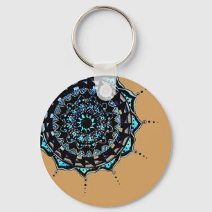 Mandala Design Key Ring