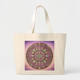 Mandala Design Large Tote Bag