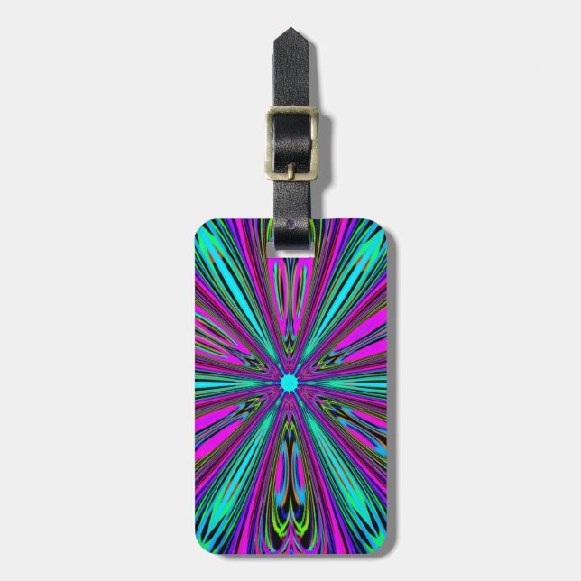 Mandala design luggage tag (Front Vertical)