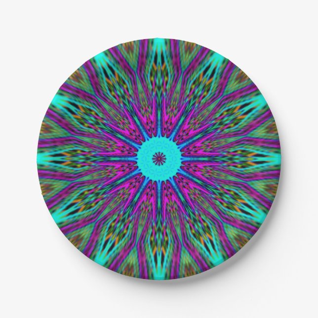  mandala design paper plate (Front)