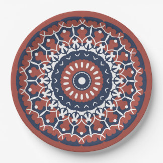 Mandala Design paper plate