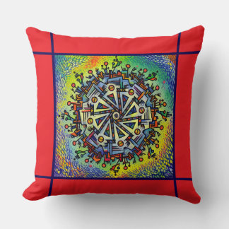 Mandala Design Set of Car Mats Cushion