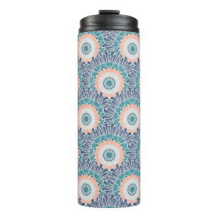 Mandala design thermal tumbler