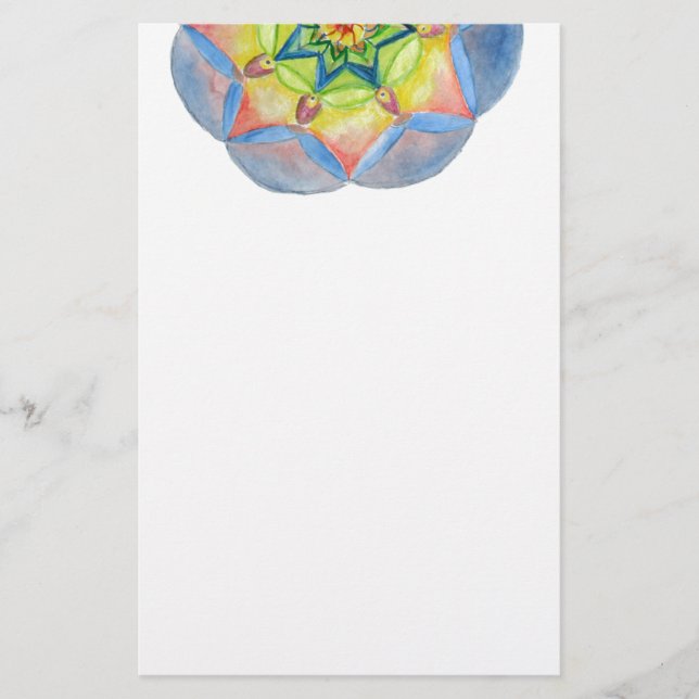 Mandala Detail Beautiful  Stationery (Front)