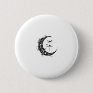 Mandala Dragonfly Gothic Dragonflies (1) 6 Cm Round Badge