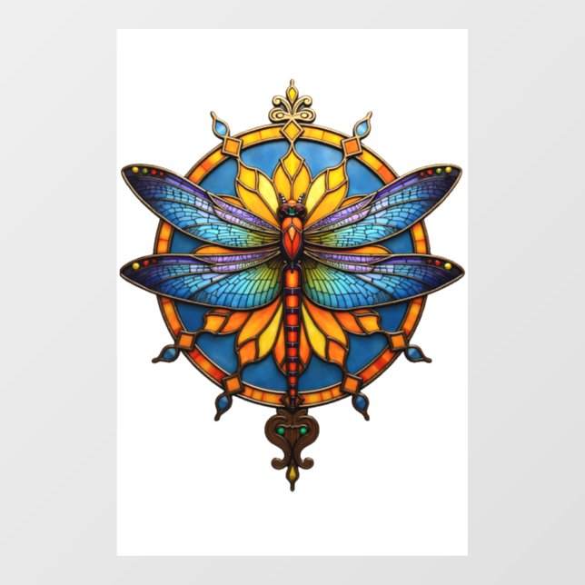 Mandala Dragonfly Luminous Sacred Geometry Spiritu (Sheet)