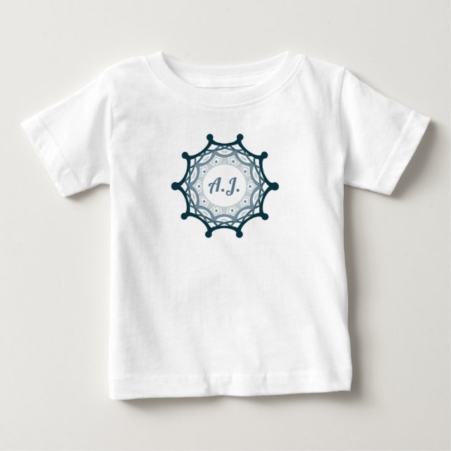 Mandala Dream - Personal Initial Baby T-Shirt (Front)