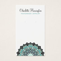 Mandala Earring Jewelry Display Card